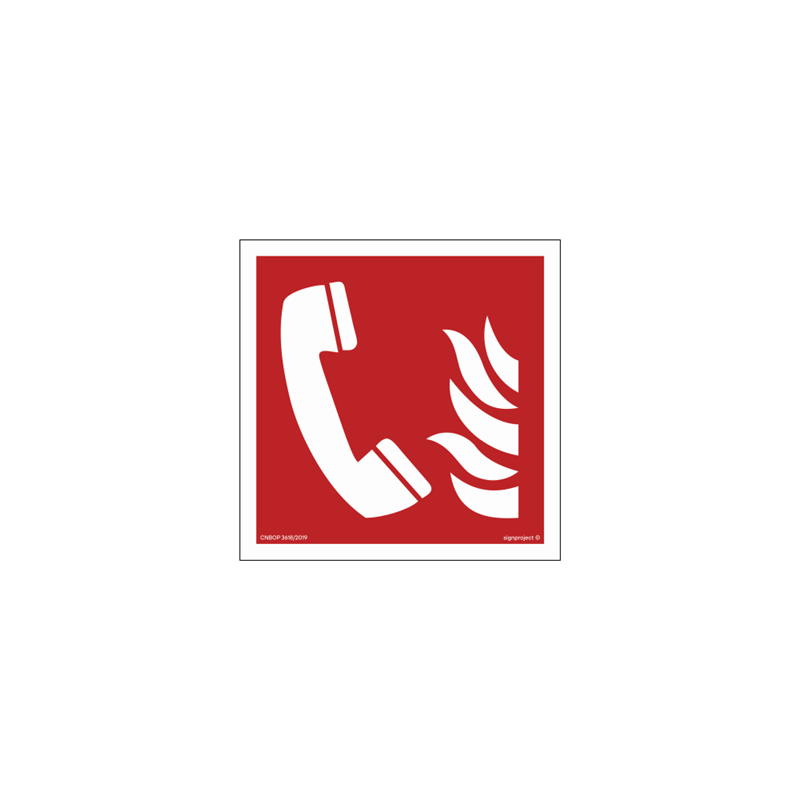 Znak ochrony PPOŻ. BF006 Telefon bezpieczeństwa
