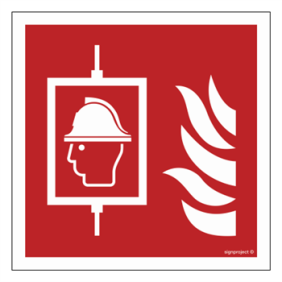 Znak ochrony PPOŻ. BF017 Dźwig dla straży pożarnej