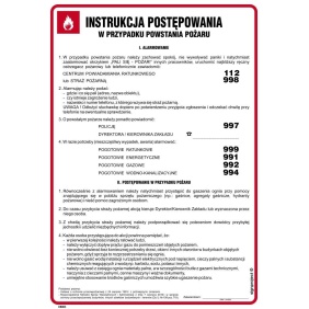 Instrukcja PPOŻ. DB003 Instrukcja postępowania w przypadku powstania pożaru