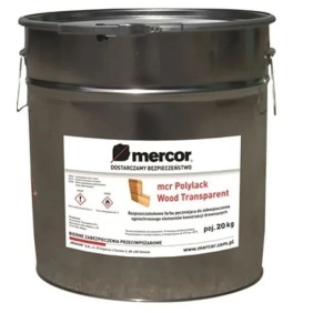 Farba pęczniejąca do drewna mcr Polylack Wood Transparent MERCOR