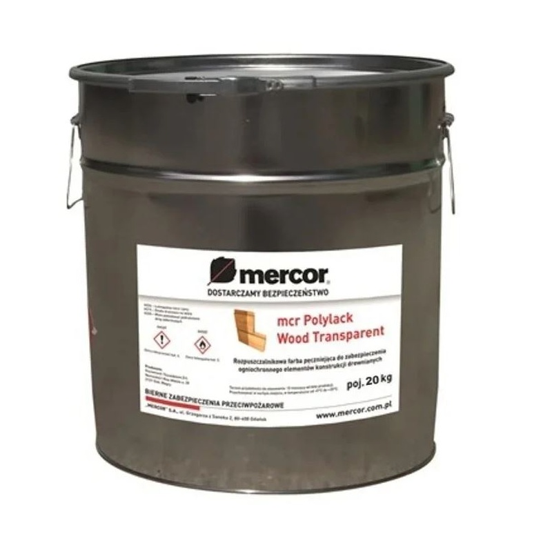 Farba pęczniejąca do drewna mcr Polylack Wood Transparent MERCOR