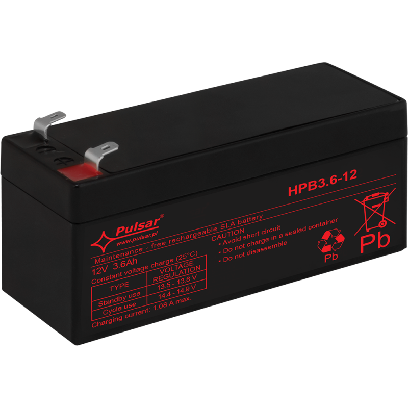 Akumulator HPB 12V / 3,6Ah PULSAR