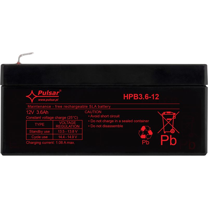 Akumulator HPB 12V / 3,6Ah PULSAR