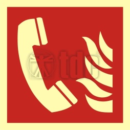 Znak telefon alarmowania pożarowego BA F006