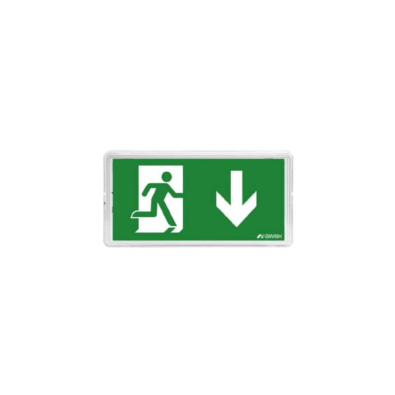 Oprawa ewakuacyjna EXIT LED AWEX z testem automatycznym