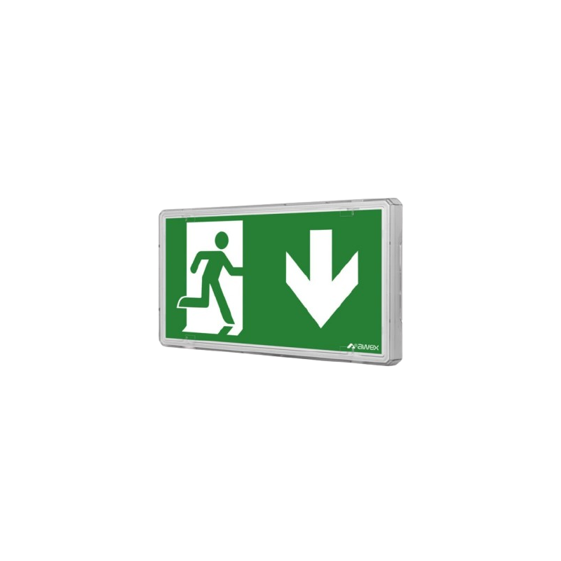 Oprawa ewakuacyjna EXIT LED AWEX z testem automatycznym