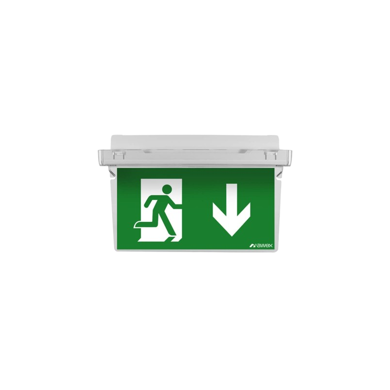Oprawa ewakuacyjna EXIT LED AWEX z testem automatycznym