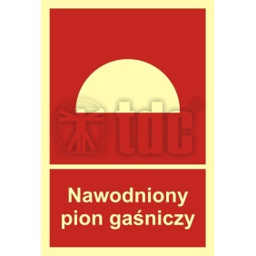 Znak nawodniony pion gaśniczy BC 018