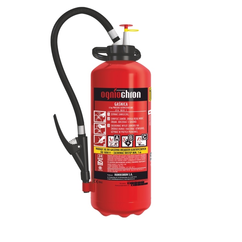 Gaśnica proszkowa 6kg GP-6z ABC/MM/E OGNIOCHRON