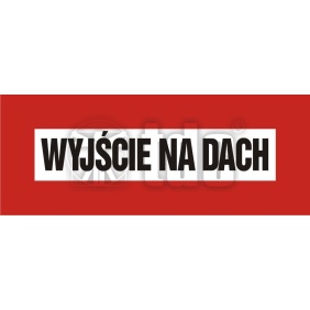 Znak  wyjście na dach BC 120