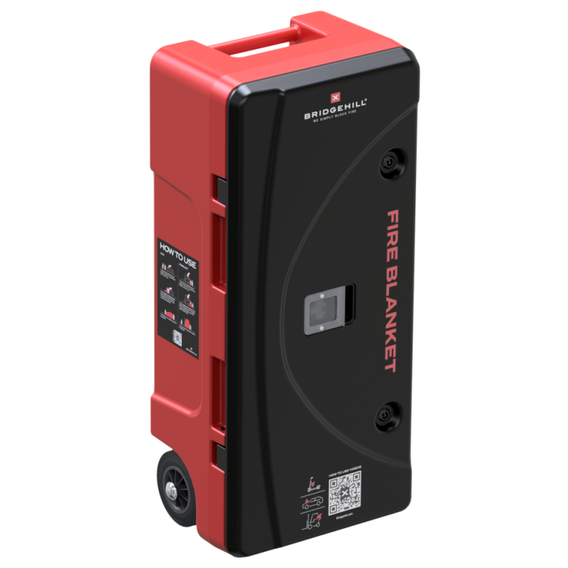 Polietylenowa mobilna szafa na płachtę gaśniczą Fire Blanket Cabinet BRIDGEHILL
