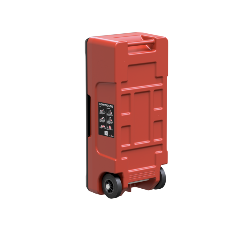 Polietylenowa mobilna szafa na płachtę gaśniczą Fire Blanket Cabinet BRIDGEHILL