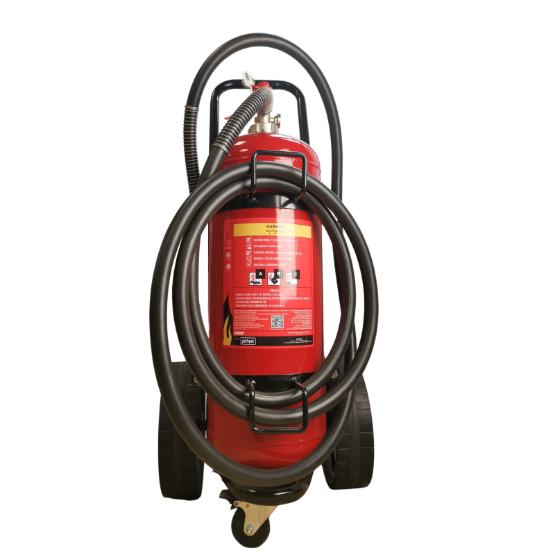 Gaśnica przewoźna proszkowa 3 kołowa 25kg GP25x ABC/E MOBIAK