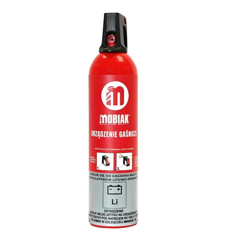 Urządzenie gaśnicze do baterii litowych, spray gaśniczy 750ml Hydrogel do li-ion MOBIAK