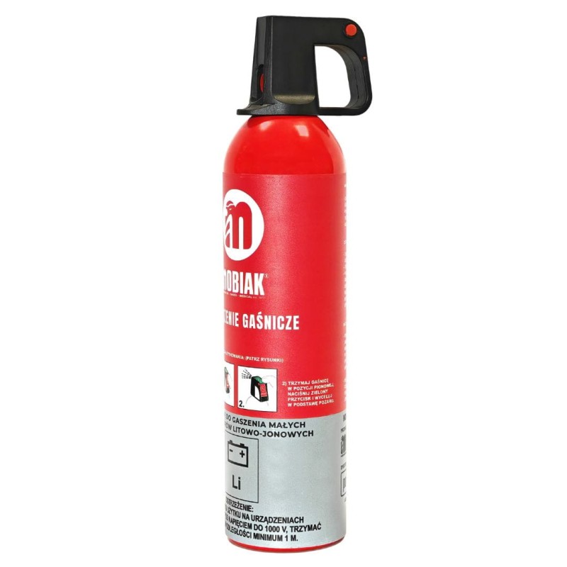 Urządzenie gaśnicze do baterii litowych, spray gaśniczy 750ml Hydrogel do li-ion MOBIAK