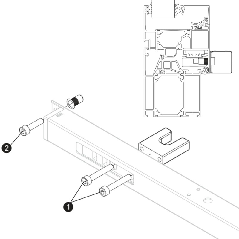 Aluminiowe systemy strukturalne VLD-BS004-IM D+H