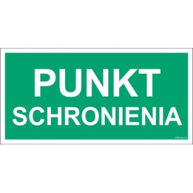 Znak NF002 Punkt schronienia