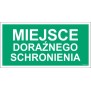 Znak NF005 Miejsce doraźnego schronienia