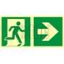 Znak kierunek do wyjścia ewakuacyjnego – w prawo AA E107