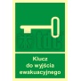 Znak klucz do wyjścia ewakuacyjnego AC 029