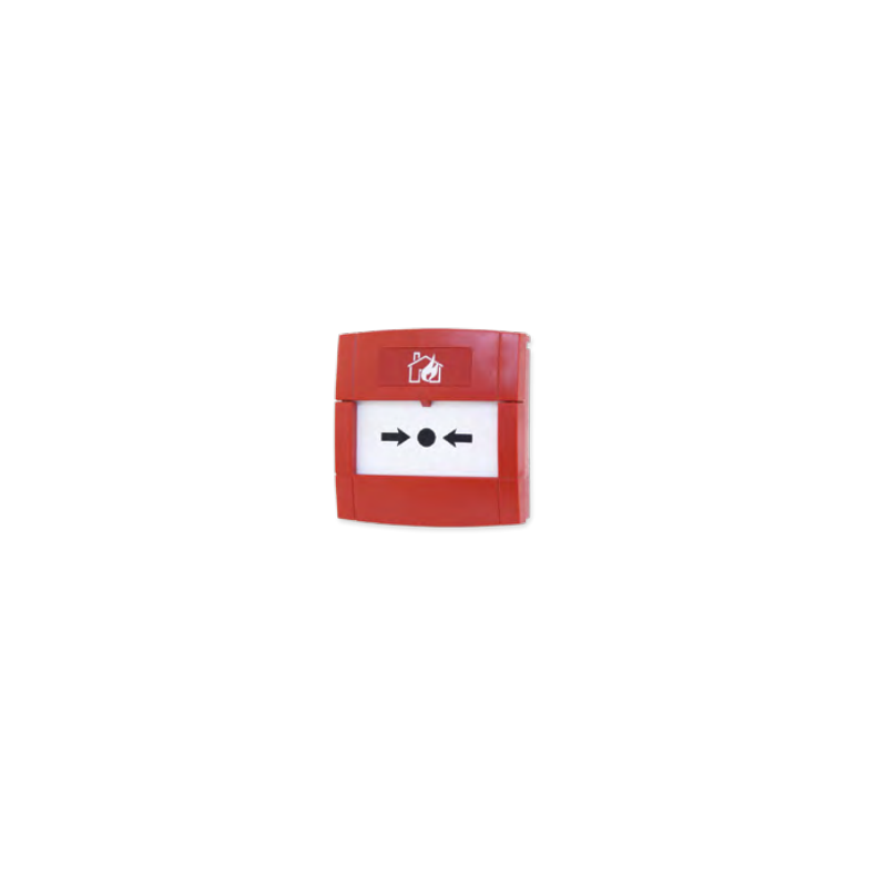 Ręczny ostrzegacz pożarowy wewnętrzny z izolatorem zwarć (wersja polska) MCP820 ZETTLER