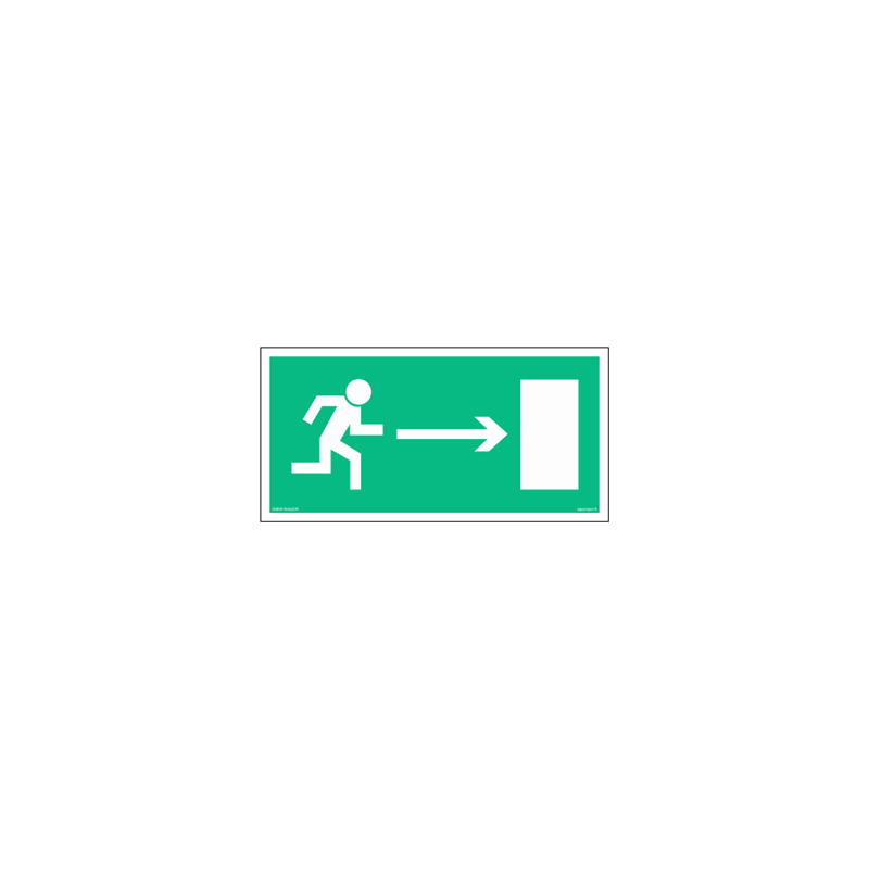 Znak ewakuacyjny AA002 Kierunek do wyjścia drogi ewakuacyjnej w prawo